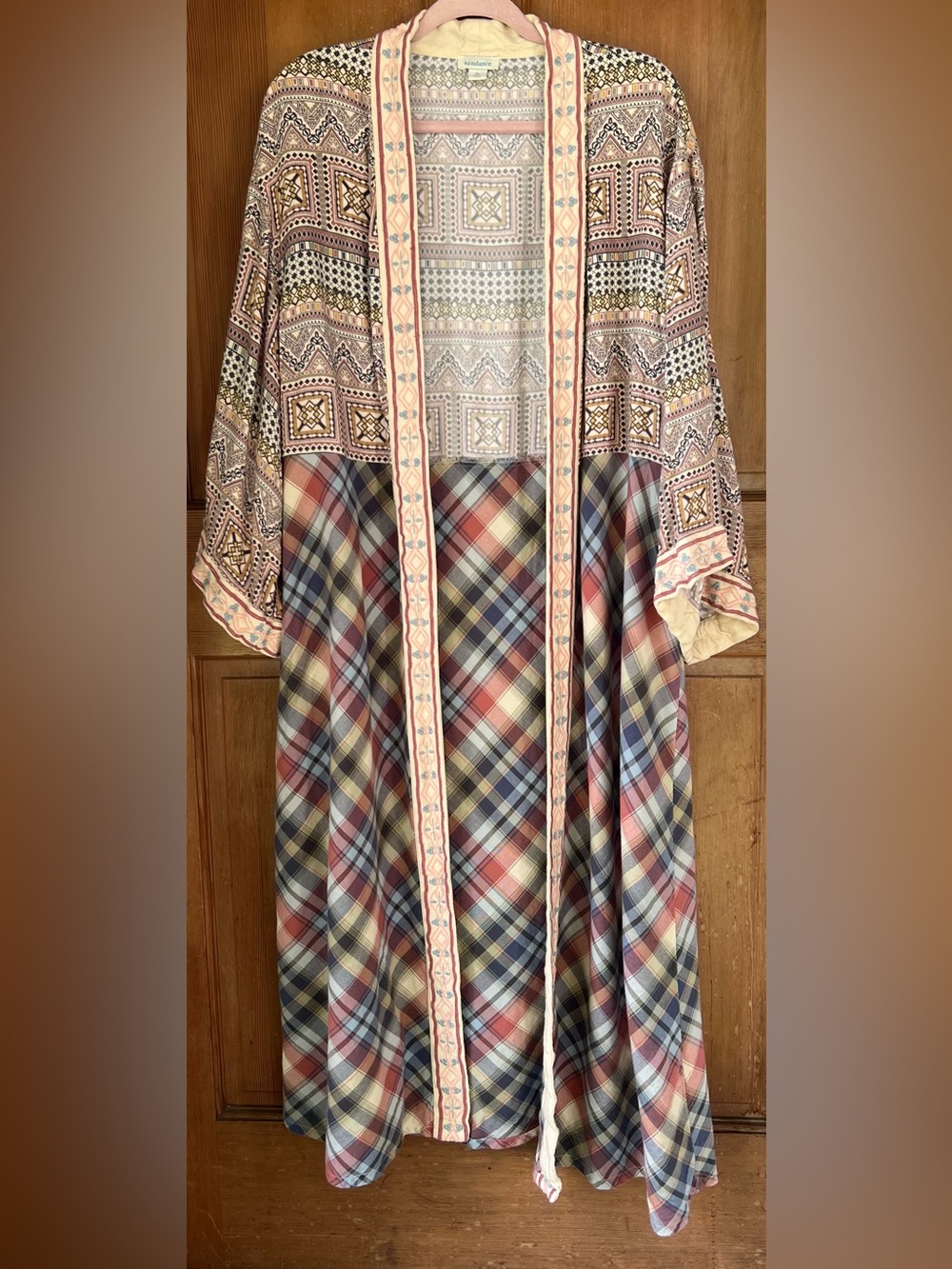 Sundance Open Front Kimono Cardigan Duster XL